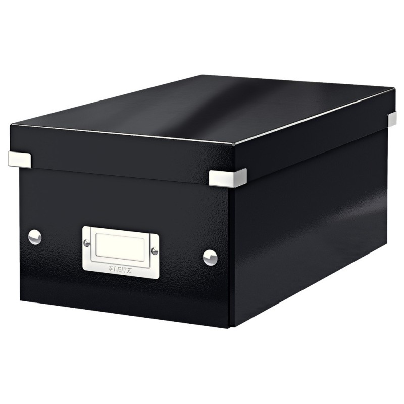 Caja almacenamiento leitz click & store dvd box color negro 206x147x352 mm Caja almacenamiento leitz click & store dvd box color negro 206x147x352 mm