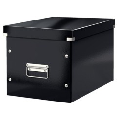 Caja almacenamiento leitz click & store cubica grande color negro 320x360x310 mm