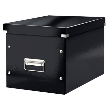 Caja almacenamiento leitz click & store cubica grande color negro 320x360x310 mm