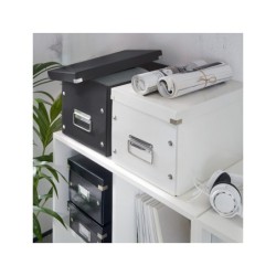 Caja almacenamiento leitz click & store cubica grande color negro 320x360x310 mm