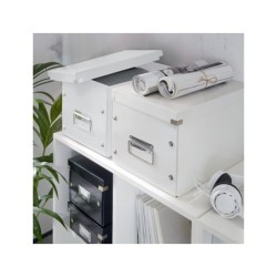 Caja almacenamiento leitz click & store cubica grande color blanco 320x360x310 mm