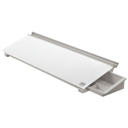Bloc de notas sobremesa de cristal nobo diamond blanco 60x460x150 mm