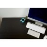 Bloc de notas sobremesa de cristal nobo diamond blanco 60x460x150 mm