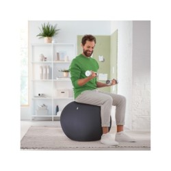 Balon de asiento leitz active sitzball antideslizante 65 cm color gris oscuro