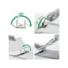 Archivador de palanca leitz active solid polyfoam 180 din a4 lomo 65 mm blanco