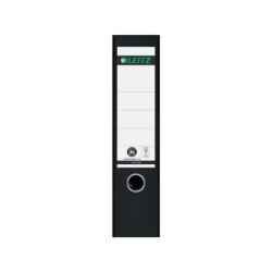 Archivador de palanca leitz co2 neutral carton jaspeado 180 din a4 lomo 80 mm negro