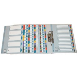 Separador alfabetico esselte cartulina mylar a-z din a4 multitaladro