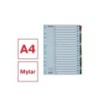 Separador alfabetico esselte cartulina mylar a-z din a4 multitaladro
