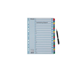 Separador alfabetico esselte cartulina mylar a-z din a4 multitaladro