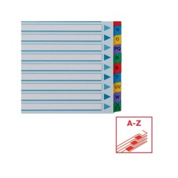 Separador alfabetico esselte cartulina mylar a-z din a4 multitaladro