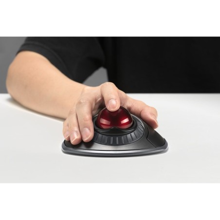 Raton kensington orbit optico trackball inalambrico con anillo desplazamiento color blanco