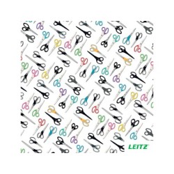 Tijeras leitz premium titanium antiadherente 180 mm color negro
