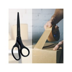 Tijeras leitz premium titanium antiadherente 180 mm color negro