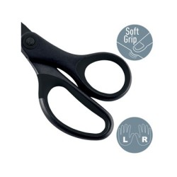 Tijeras leitz premium titanium antiadherente 180 mm color negro