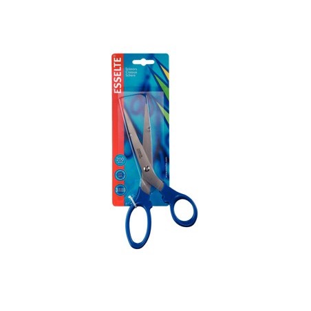 Tijeras esselte gama premiun 200 mm acero inoxidable mango ergonomico color azul