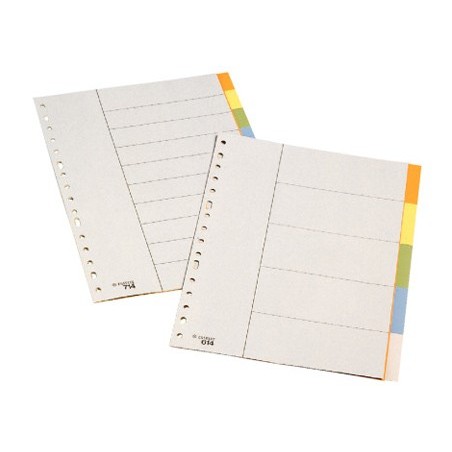 Separador esselte polipropileno juego de 10 separadores folio multitaladro