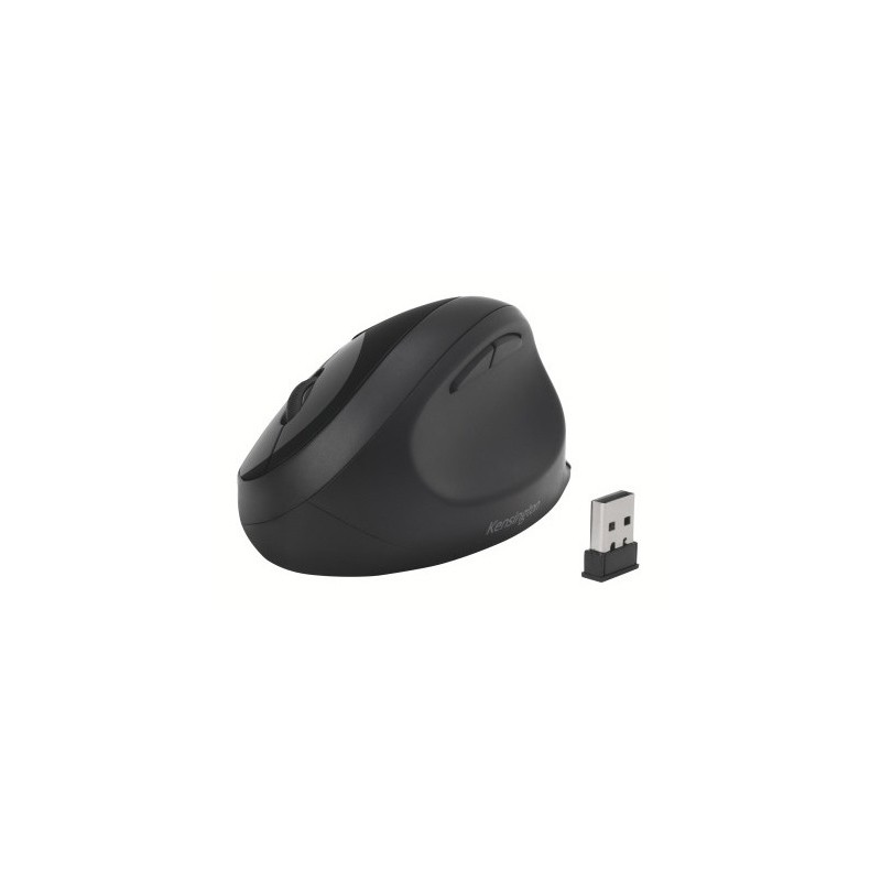 Raton kensington pro fit ergo optico 1600 dpi usb 2,4 ghz inalambrico color negro