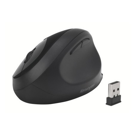 Raton kensington pro fit ergo optico 1600 dpi usb 2,4 ghz inalambrico color negro