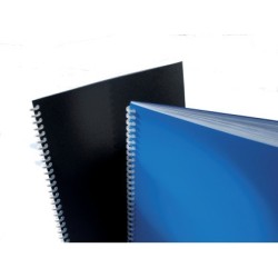 Tapa encuadernacion gbc pvc opaco din a4 180 mc color negro paquete de 100 unidades