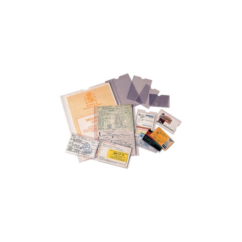 Funda portadocumentos esselte pvc transparente 140 micras din a4 232x305 mm