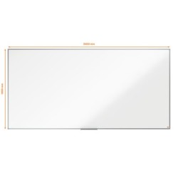Pizarra blanca nobo essence melamina 2400x1200 mm