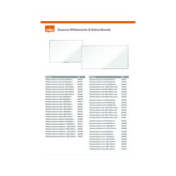 Pizarra blanca nobo essence melamina 1800x1200 mm