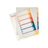Separador numerico proyecto esselte plastico 1-6 juego de 6 separadores imprimible din a4 multitaladro