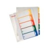 Separador numerico proyecto esselte plastico 1-6 juego de 6 separadores imprimible din a4 multitaladro