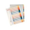 Separador numerico proyecto esselte plastico 1-6 juego de 6 separadores imprimible din a4 multitaladro