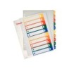 Separador numerico proyecto esselte plastico 1-6 juego de 6 separadores imprimible din a4 multitaladro