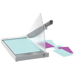 Cizalla de palanca leitz office din a3 base de cristal longitud de corte 457 mm capacidad de corte 15 hojas