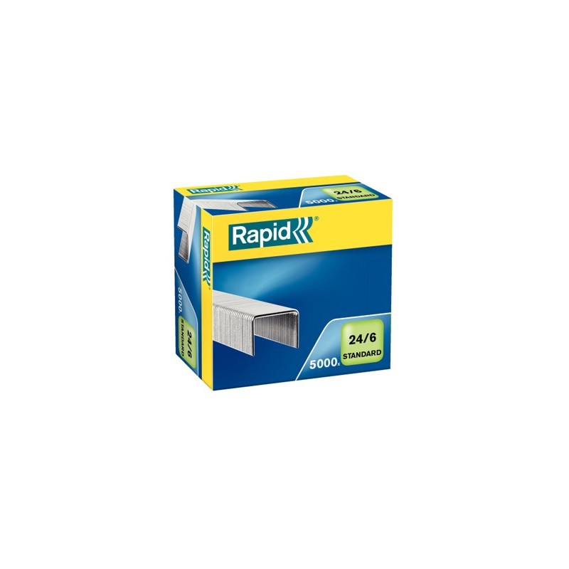 Grapas rapid n 24/6 galvanizada caja de 5000 unidades