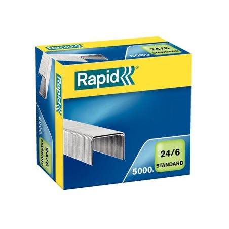 Grapas rapid n 24/6 galvanizada caja de 5000 unidades
