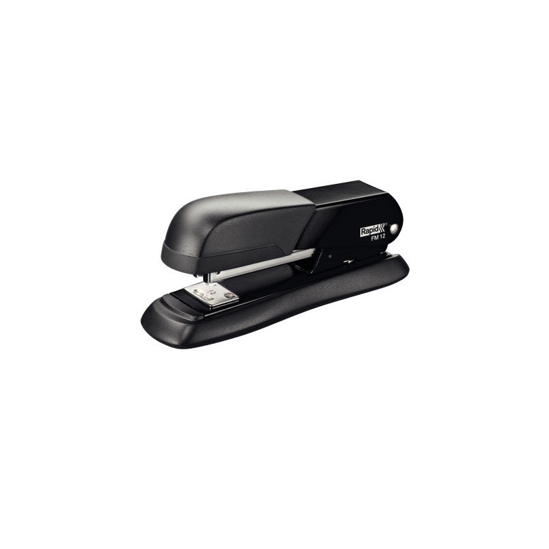 Grapadora rapid fm12 capacidad 25 hojas color negro usa grapas 24/6 y 26/6