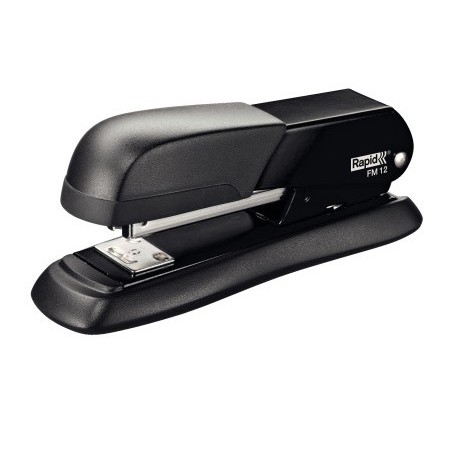 Grapadora rapid fm12 capacidad 25 hojas color negro usa grapas 24/6 y 26/6