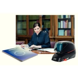 Grapadora rapid electrica 5080e capacidad 80 hojas color negro usa grapas 5080e