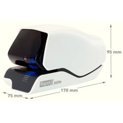 Grapadora rapid electrica 5025e capacidad 25 hojas color blanco usa grapas 5025e