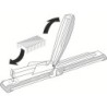 Grapadora petrus 600 brazo largo capacidad 40 hojas color gris/negro usa grapas 22/6 24/6-8 y 26/6-8