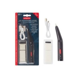 Goma de borrar electrica derwent recargable por usb
