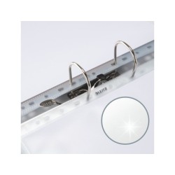 Funda multitaladro leitz con fuelle din a4 180 mc cristal pack de 5 unidades