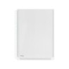 Funda multitaladro leitz con fuelle din a4 con refuerzo 170 mc cristal pack de 10 unidades