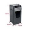 Destructora de documentos rexel optimum auto 750m capacidad de corte 750 hojas destruye grapas clips y