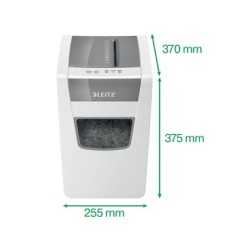 Destructora de documentos leitz iq slim home office 150 capacidad de corte 10 hojas destruye grapas y clips