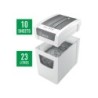 Destructora de documentos leitz iq slim home office 150 capacidad de corte 10 hojas destruye grapas y clips
