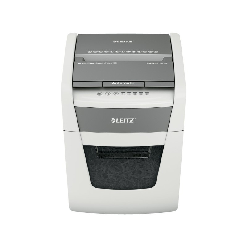 Destructora de documentos leitz iq auto office 50 capacidad de corte 50 hojas destruye grapas y clips