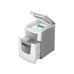 Destructora de documentos leitz iq auto 100 capacidad de corte 100 hojas destruye grapas y clips