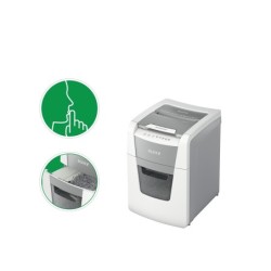 Destructora de documentos leitz iq auto 100 capacidad de corte 100 hojas destruye grapas y clips