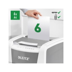 Destructora de documentos leitz iq auto office 150 capacidad de corte 150 hojas destruye grapas y clips