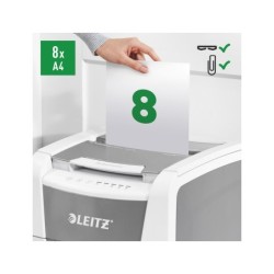 Destructora de documentos leitz iq auto office 150 capacidad de corte 150 hojas destruye grapas y clips