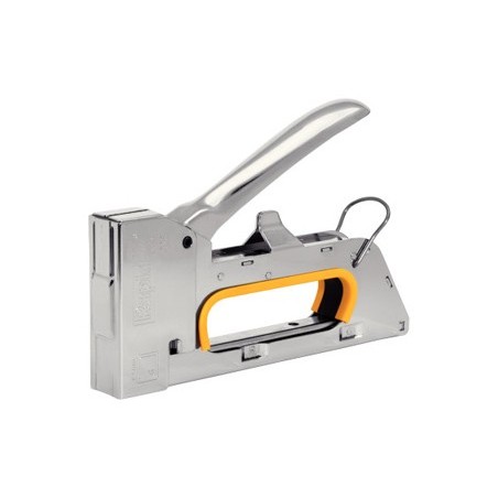 Grapadora rapid clavadora pro r23e metalica cromada usa grapas n 13